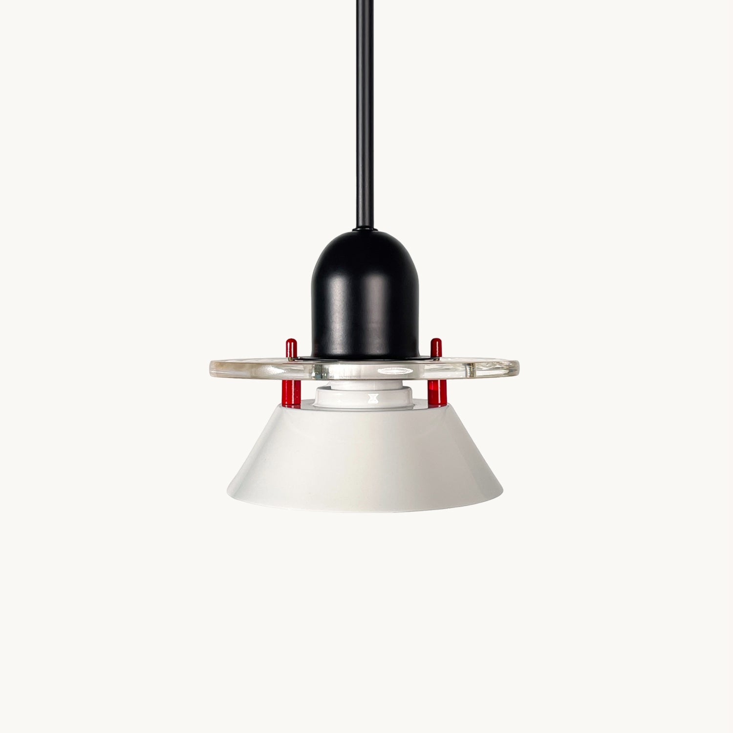 Glashütte Pendant Light | Metal & Acrylic | Black with Colorful Shades