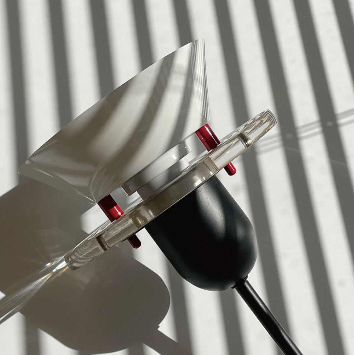 Glashütte Pendant Light | Metal & Acrylic | Black with Colorful Shades