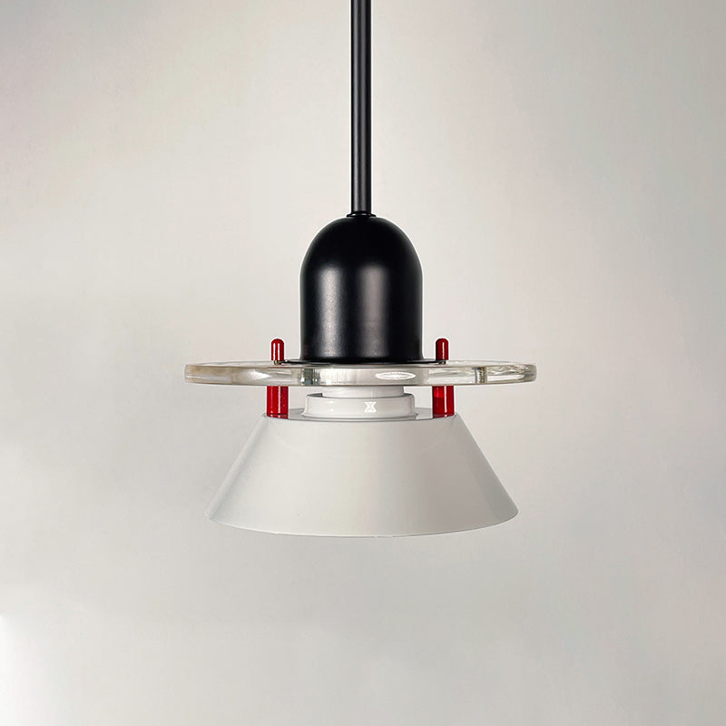Glashütte Pendant Light | Metal & Acrylic | Black with Colorful Shades