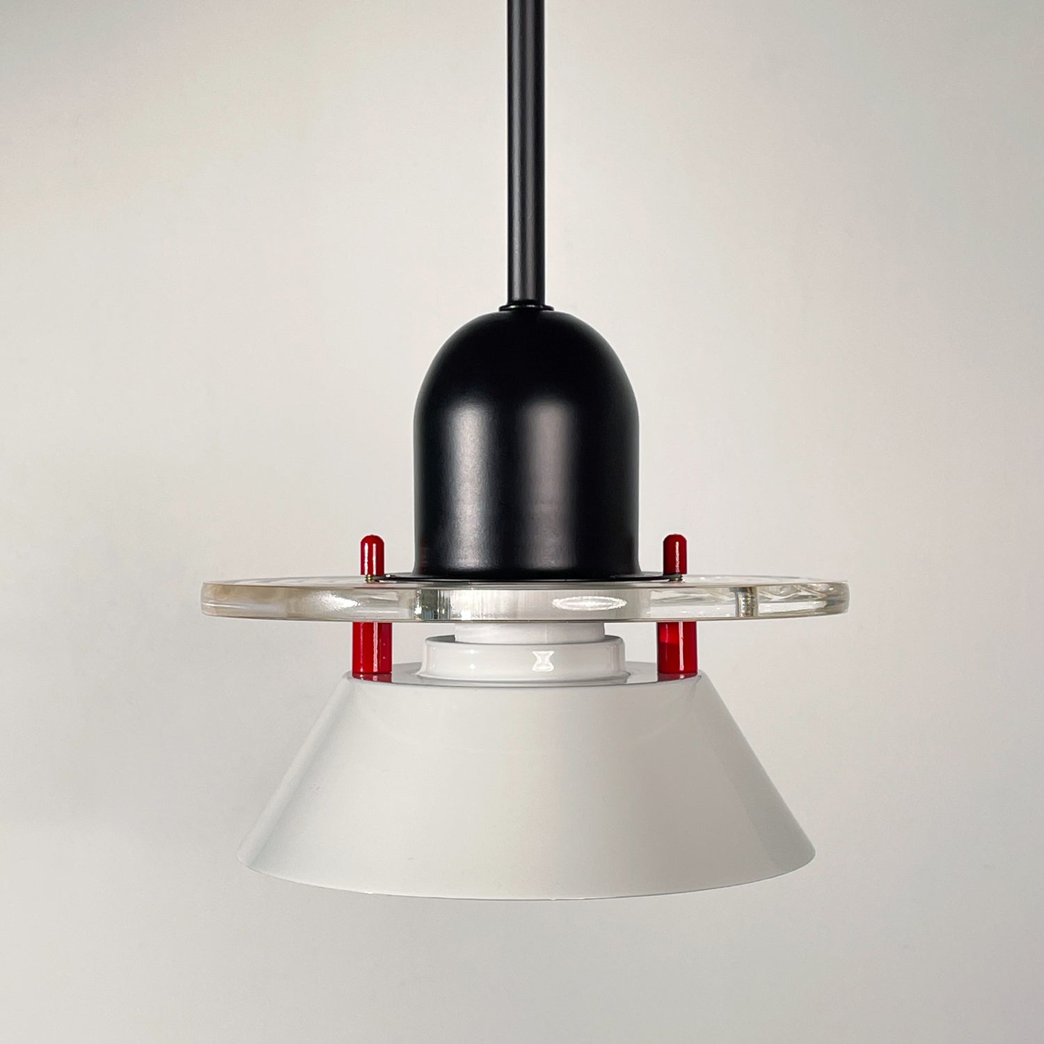 Glashütte Pendant Light | Metal & Acrylic | Black with Colorful Shades
