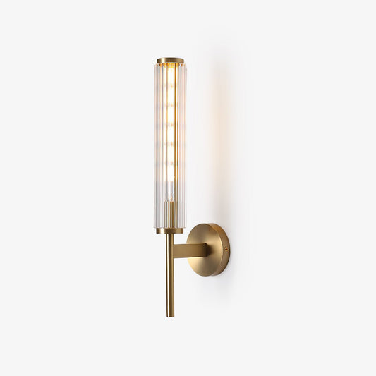 Glass Wall Light | Brass | Clear Shade