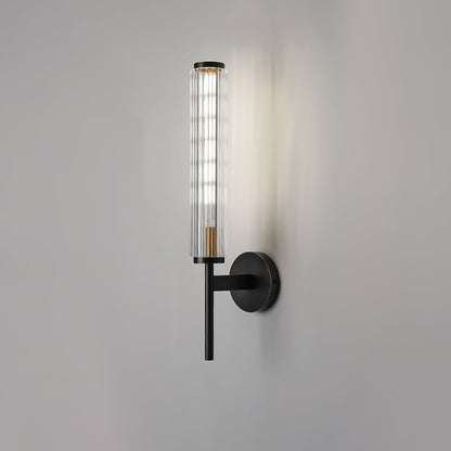 Glass Wall Light | Brass | Clear Shade