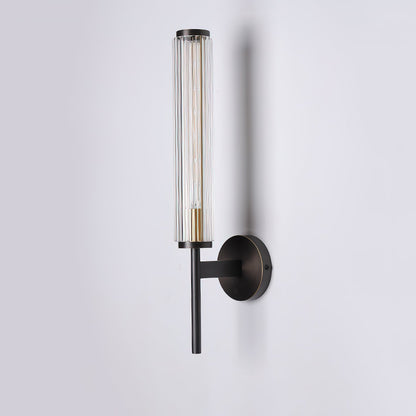 Glass Wall Light | Brass | Clear Shade