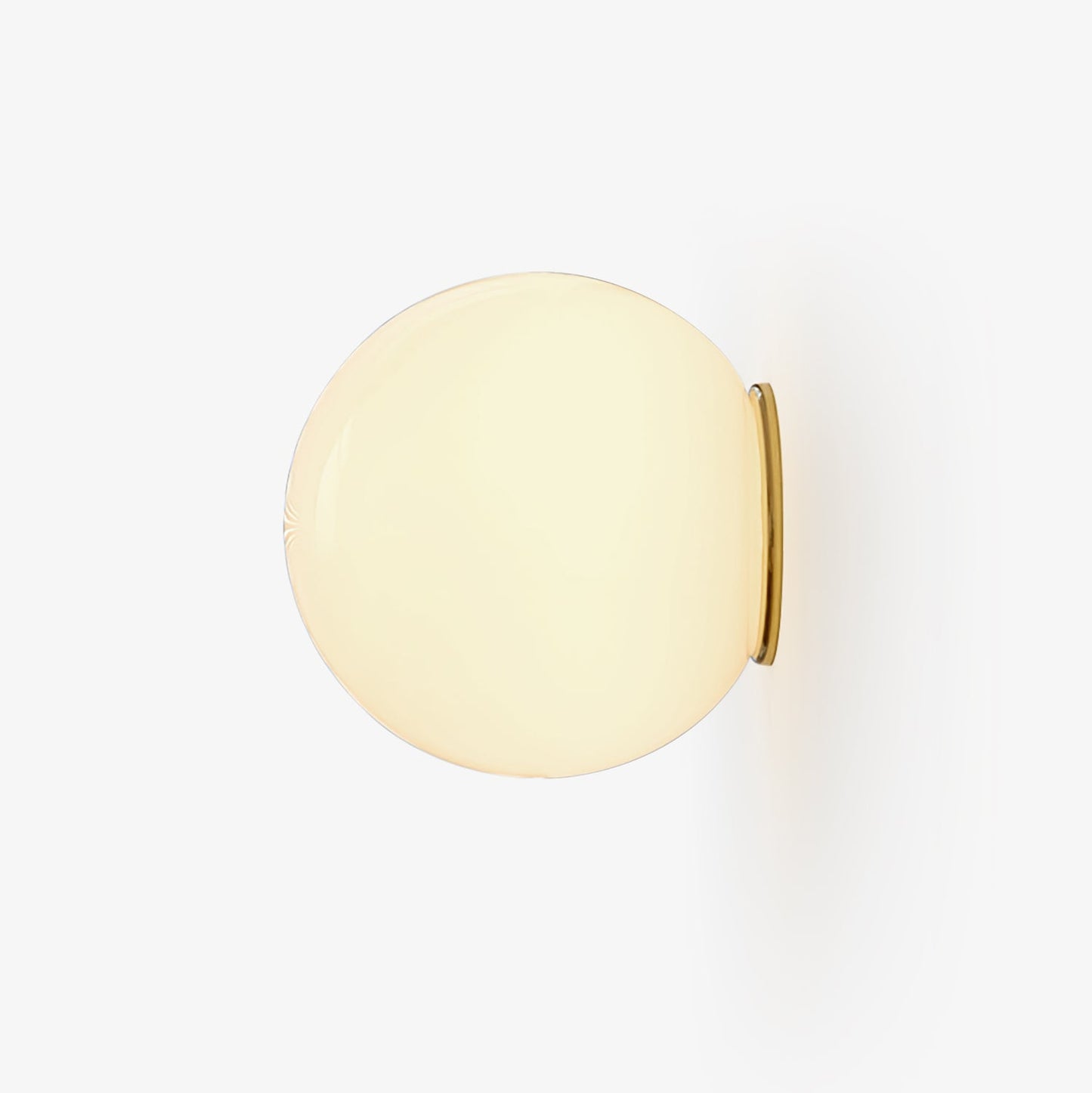 Glass Mini Orb Wall Lamp | Iron, Glass | White