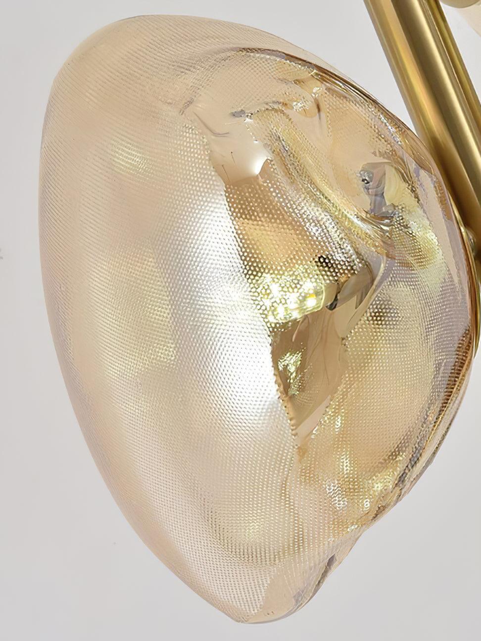 Glass Table Lamp | Handcrafted Glass Shades | Clear or Smokey Gray