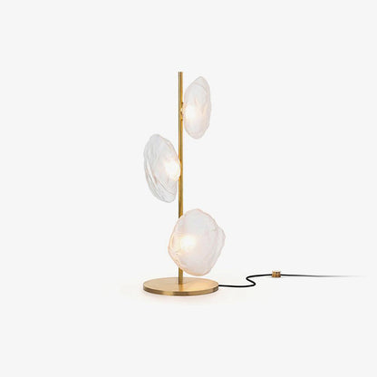 Glass Table Lamp | Handcrafted Glass Shades | Clear or Smokey Gray