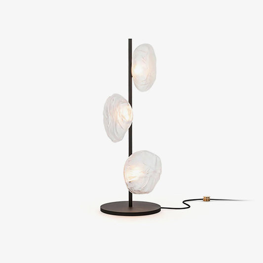 Glass Table Lamp | Handcrafted Glass Shades | Clear or Smokey Gray