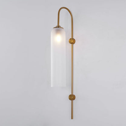 Glass Wall Lamp Set | Mouth-Blown Glass | 2-Pack Black & Gold