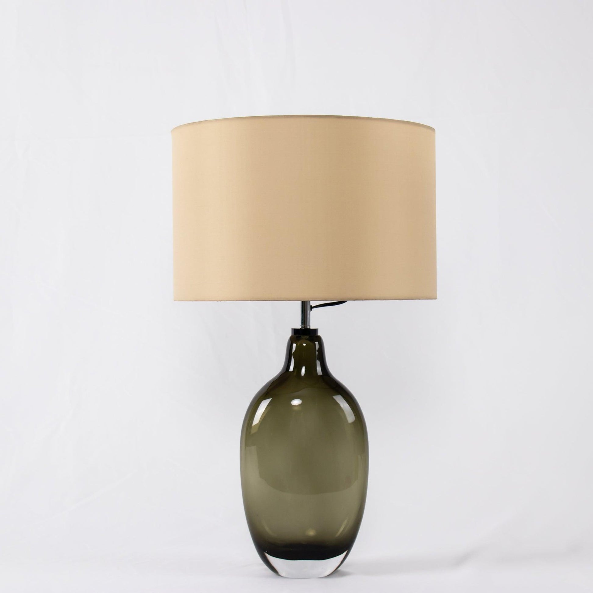 Crystal Table Lamp | Premium Metal & Crystal | Smoky Finish