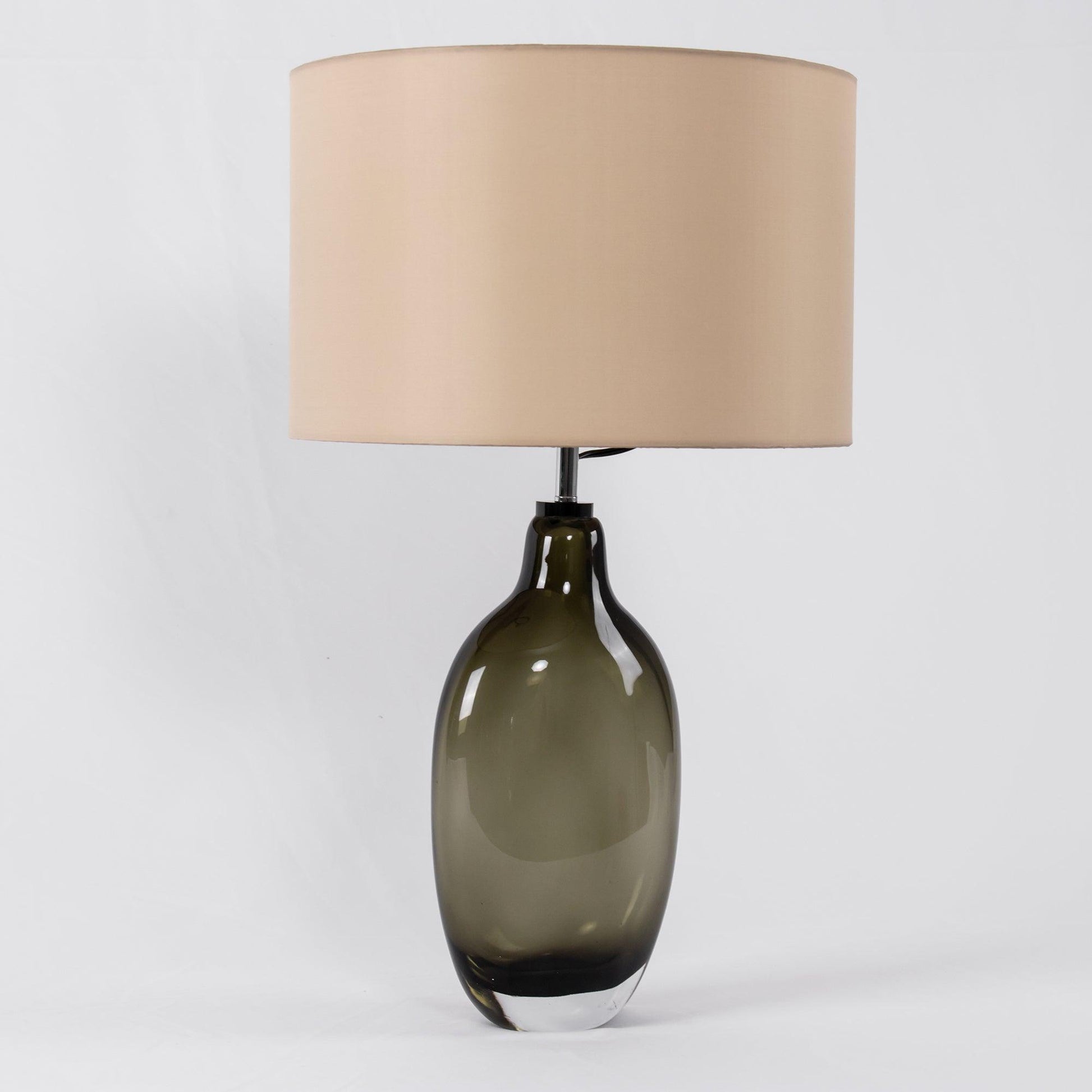 Crystal Table Lamp | Premium Metal & Crystal | Smoky Finish