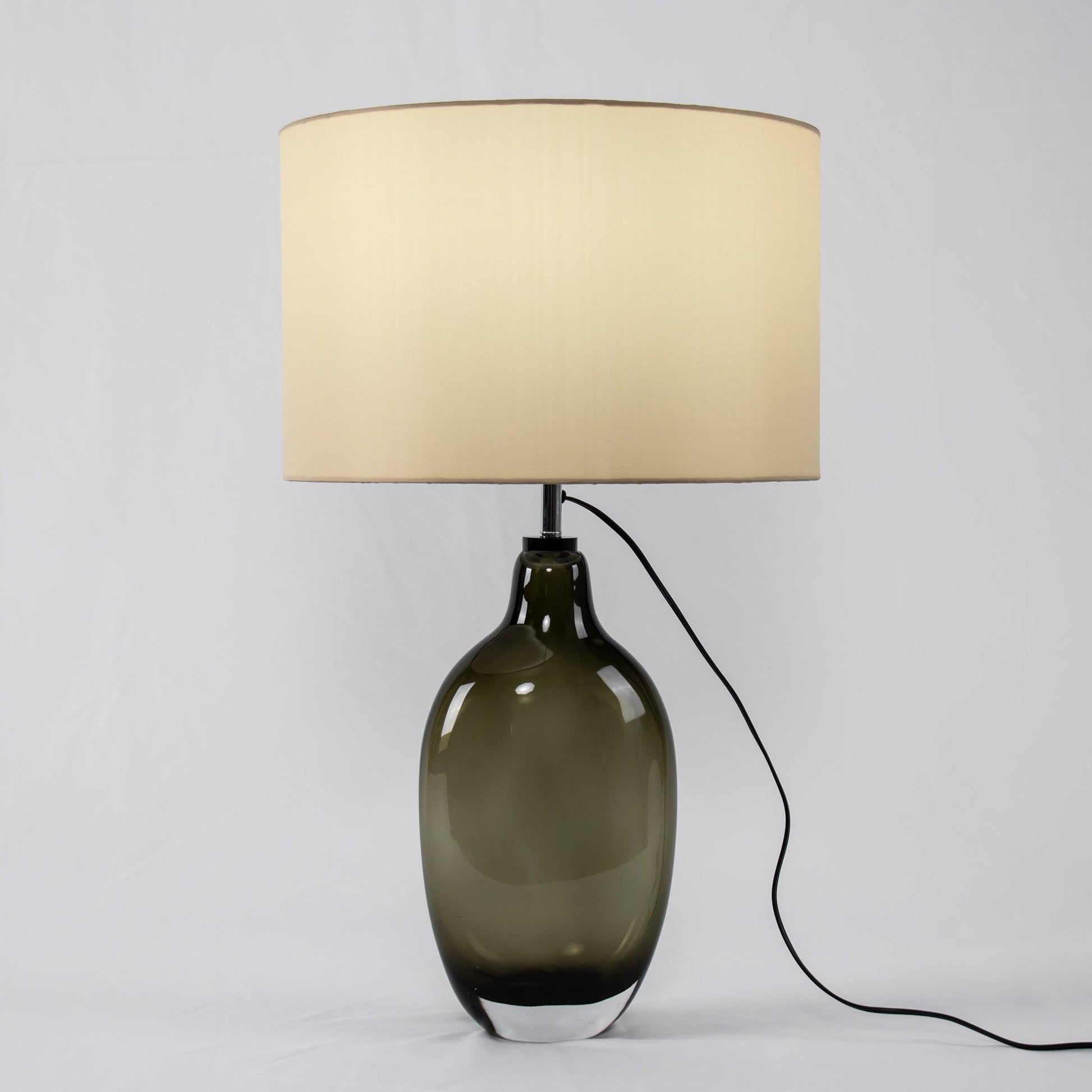 Crystal Table Lamp | Premium Metal & Crystal | Smoky Finish