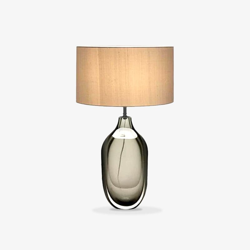 Crystal Table Lamp | Premium Metal & Crystal | Smoky Finish