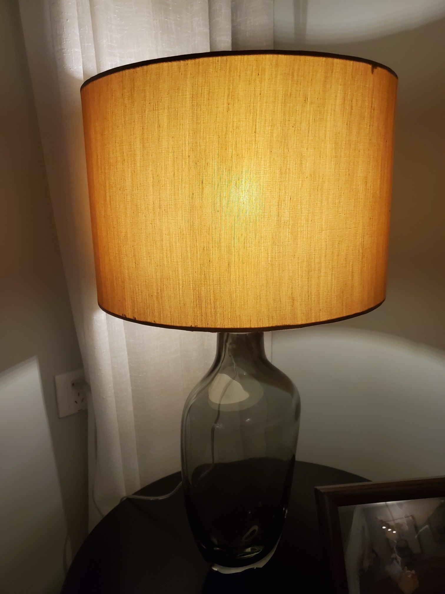 Crystal Table Lamp | Premium Metal & Crystal | Smoky Finish