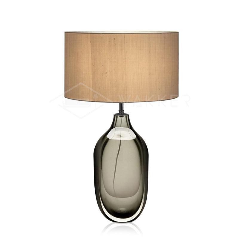Crystal Table Lamp | Premium Metal & Crystal | Smoky Finish