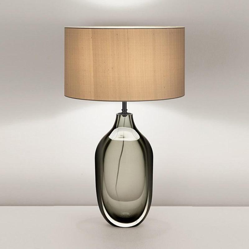 Crystal Table Lamp | Premium Metal & Crystal | Smoky Finish