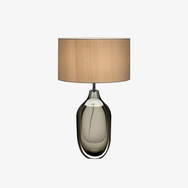 Crystal Table Lamp | Premium Metal & Crystal | Smoky Finish