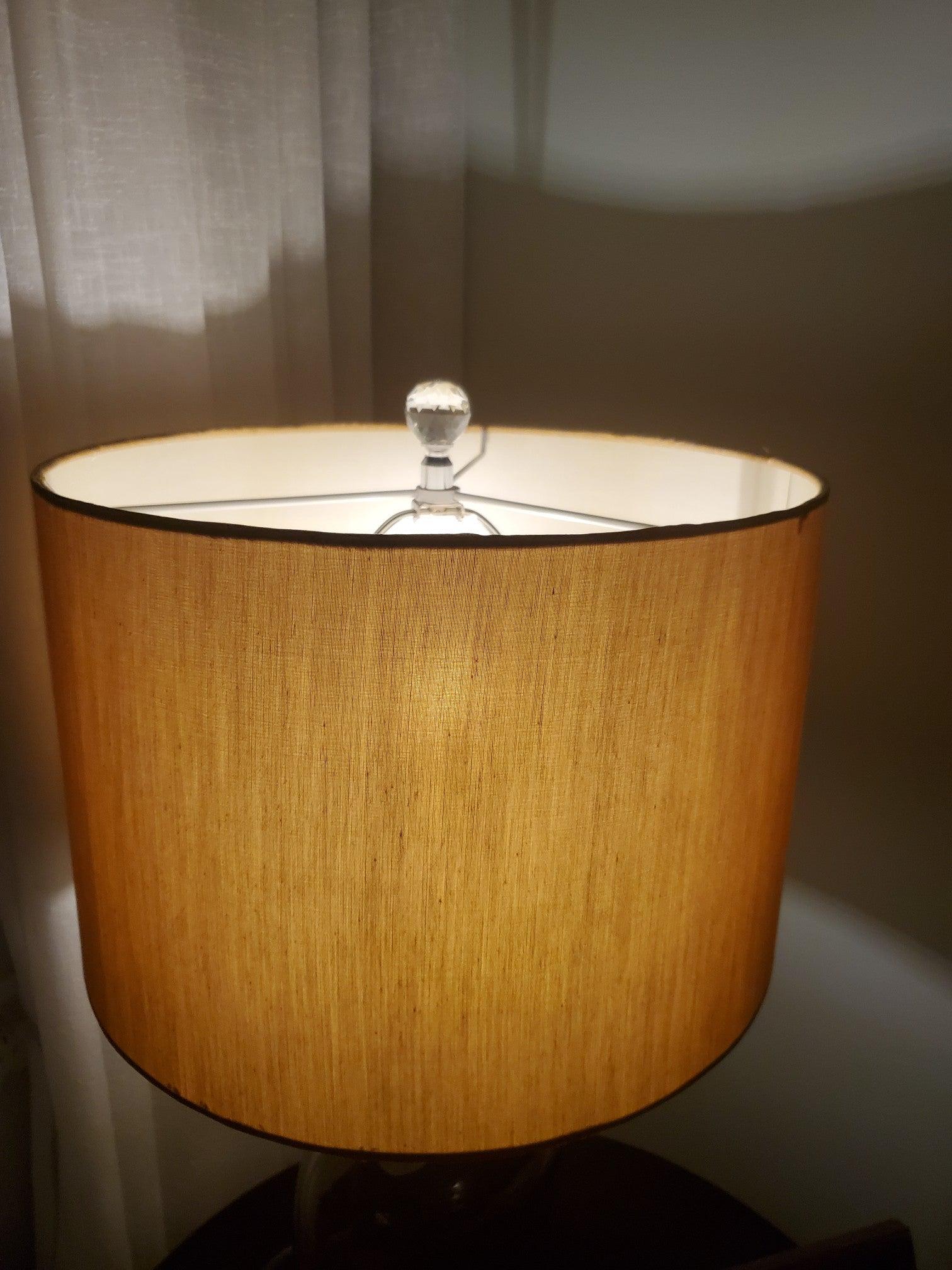 Crystal Table Lamp | Premium Metal & Crystal | Smoky Finish