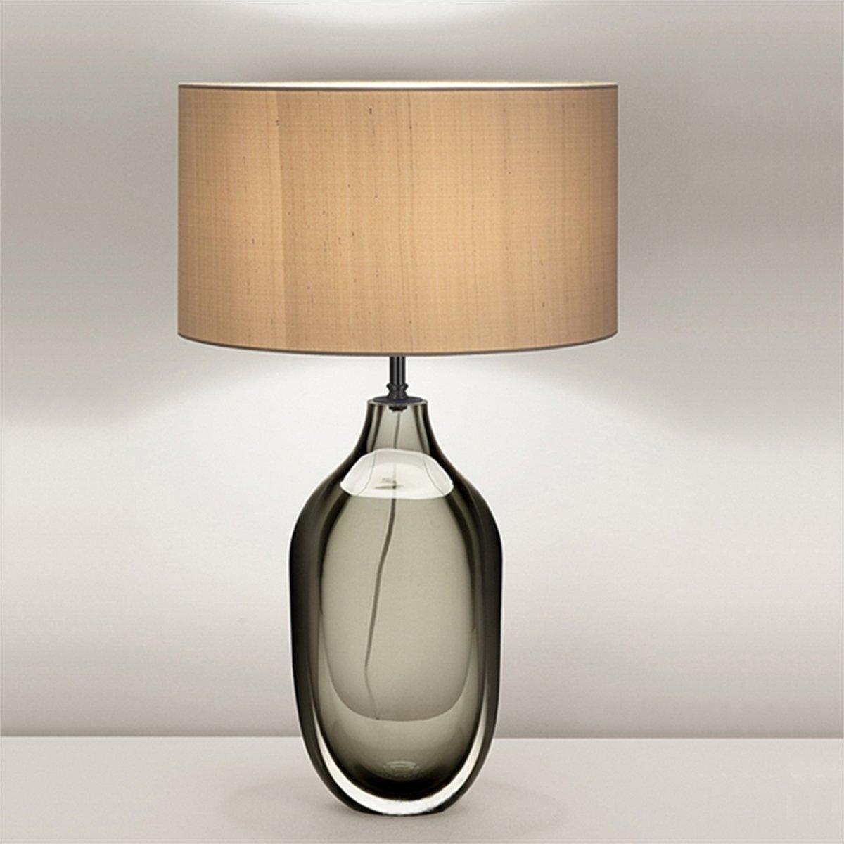 Crystal Table Lamp | Premium Metal & Crystal | Smoky Finish