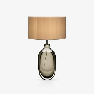 Crystal Table Lamp | Premium Metal & Crystal | Smoky Finish