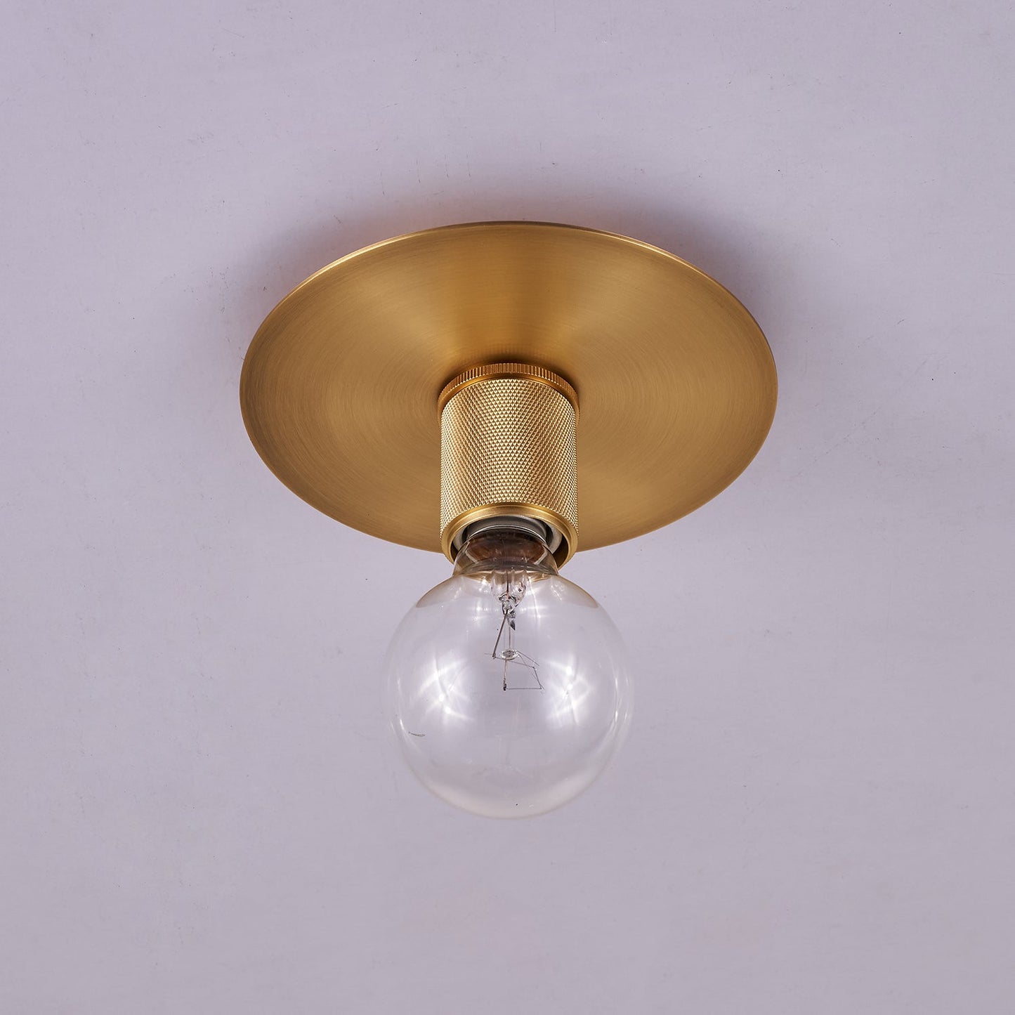 Gleam Brass Ceiling Light | Brass | Clear