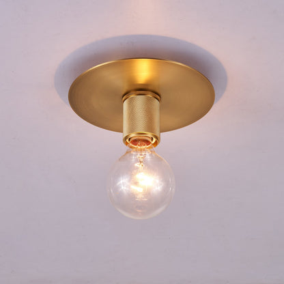 Gleam Brass Ceiling Light | Brass | Clear