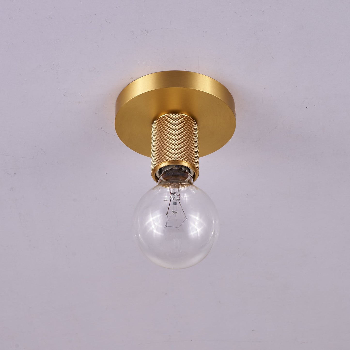 Gleam Brass Ceiling Light | Brass | Clear