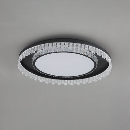 Glimmer Crystal Ceiling Light | Crystal & Metal | Black