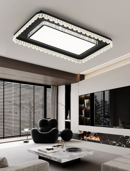 Glimmer Crystal Ceiling Light | Crystal & Metal | Black