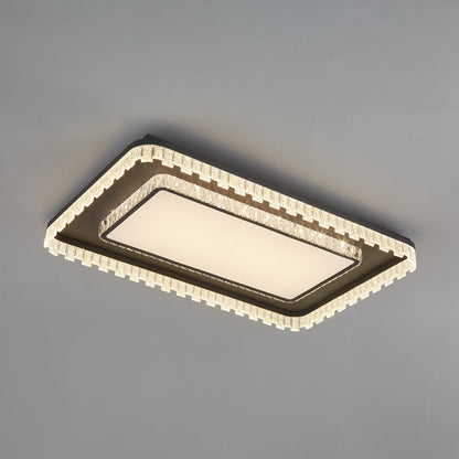 Glimmer Crystal Ceiling Light | Crystal & Metal | Black