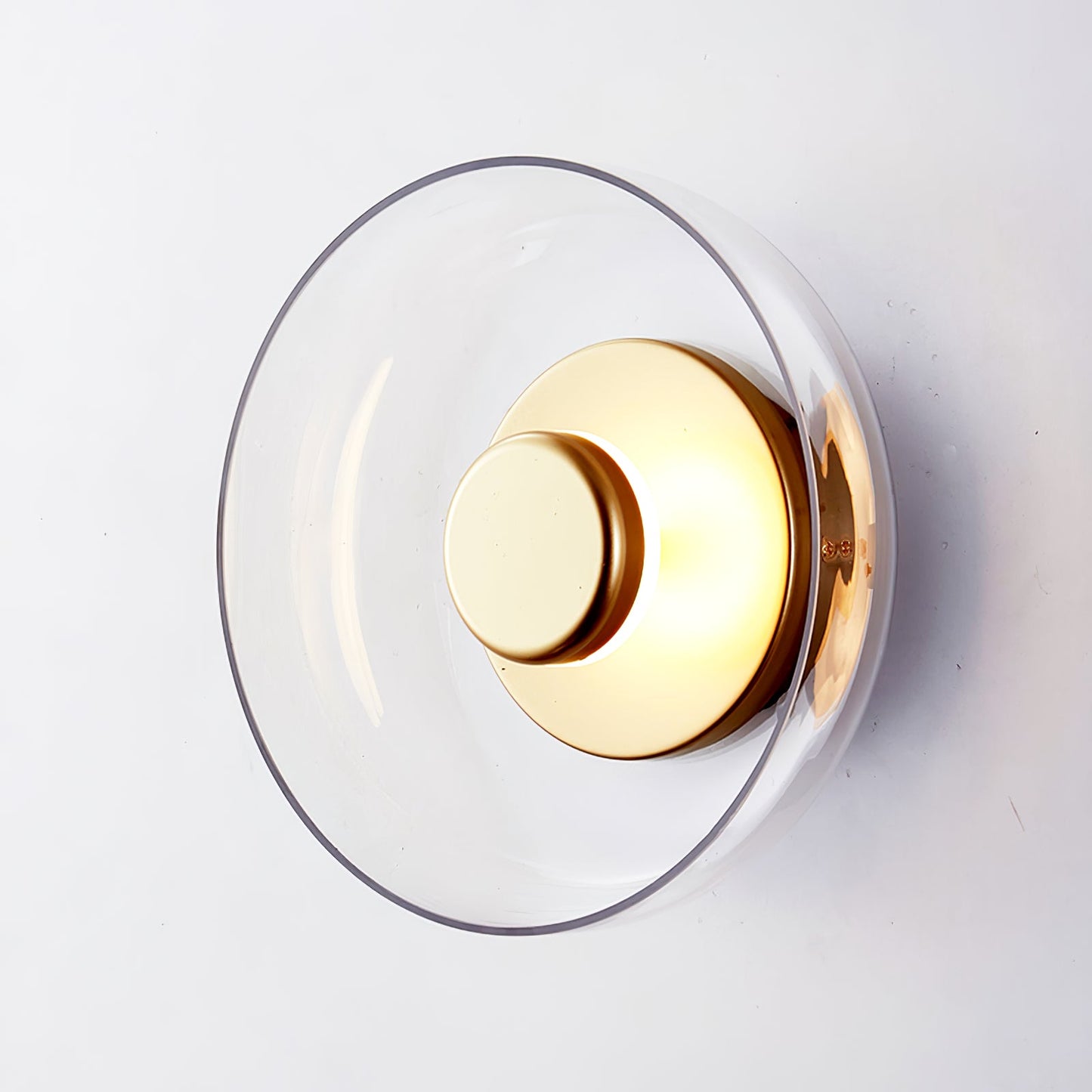 Glimmera Wall Light | Brass & Glass | 10cm Diameter