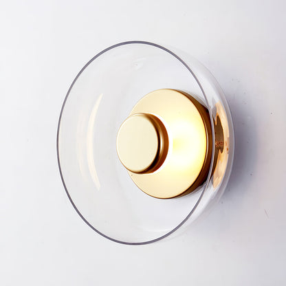Glimmera Wall Light | Brass & Glass | 10cm Diameter