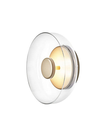 Glimmera Wall Light | Brass & Glass | 10cm Diameter