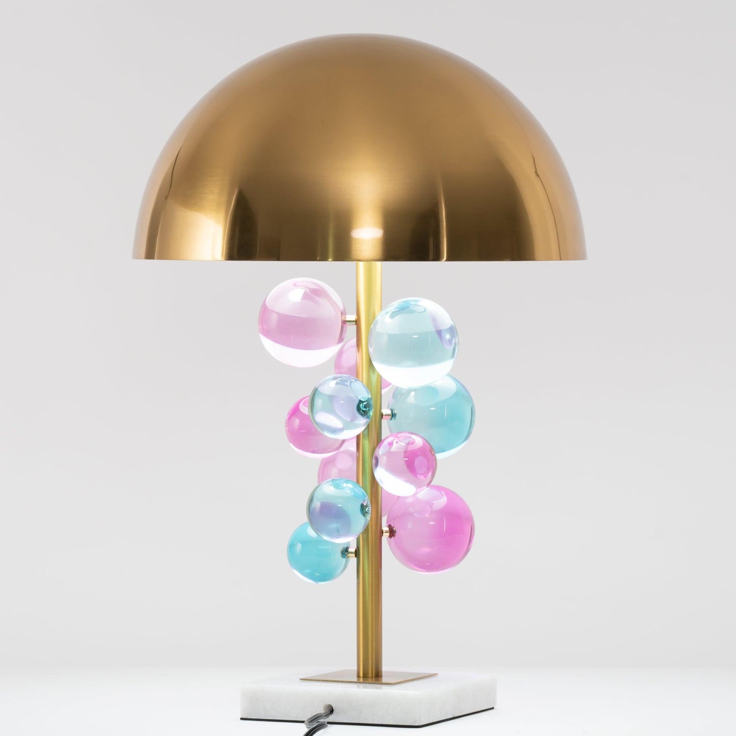 Globo Table Lamp | Copper & Marble | 32cm Diameter