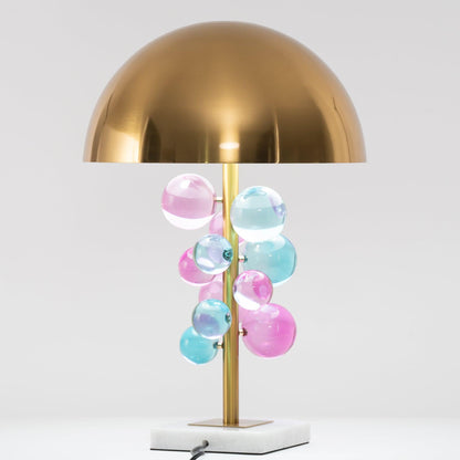 Globo Table Lamp | Copper & Marble | 32cm Diameter
