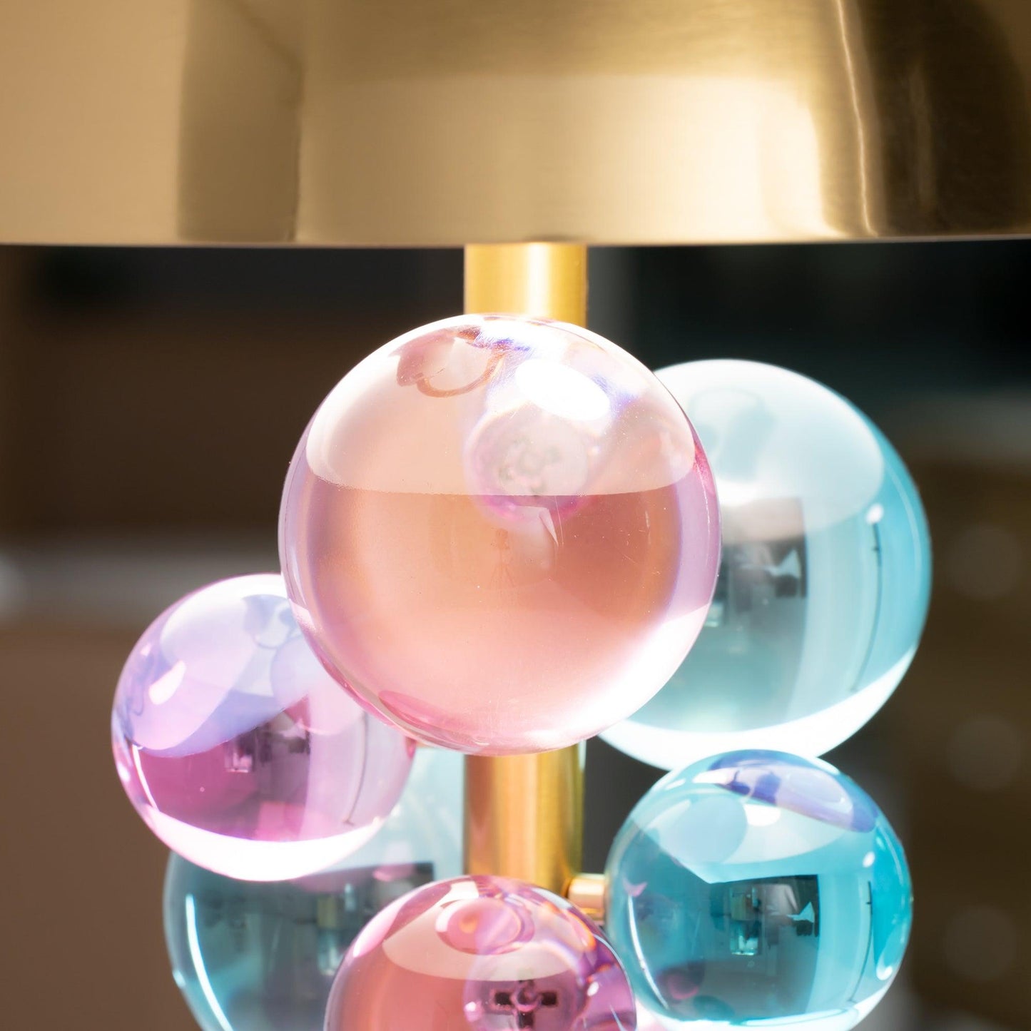 Globo Table Lamp | Copper & Marble | 32cm Diameter