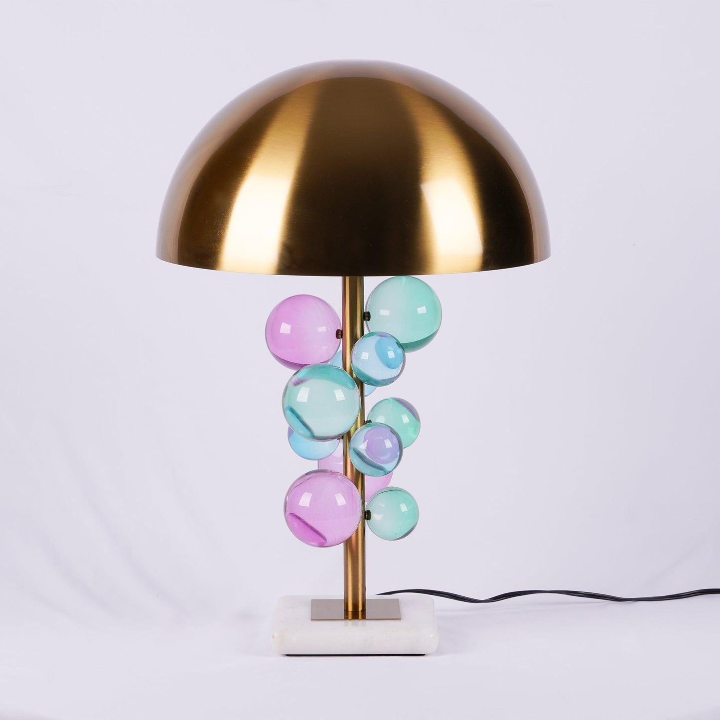 Globo Table Lamp | Copper & Marble | 32cm Diameter