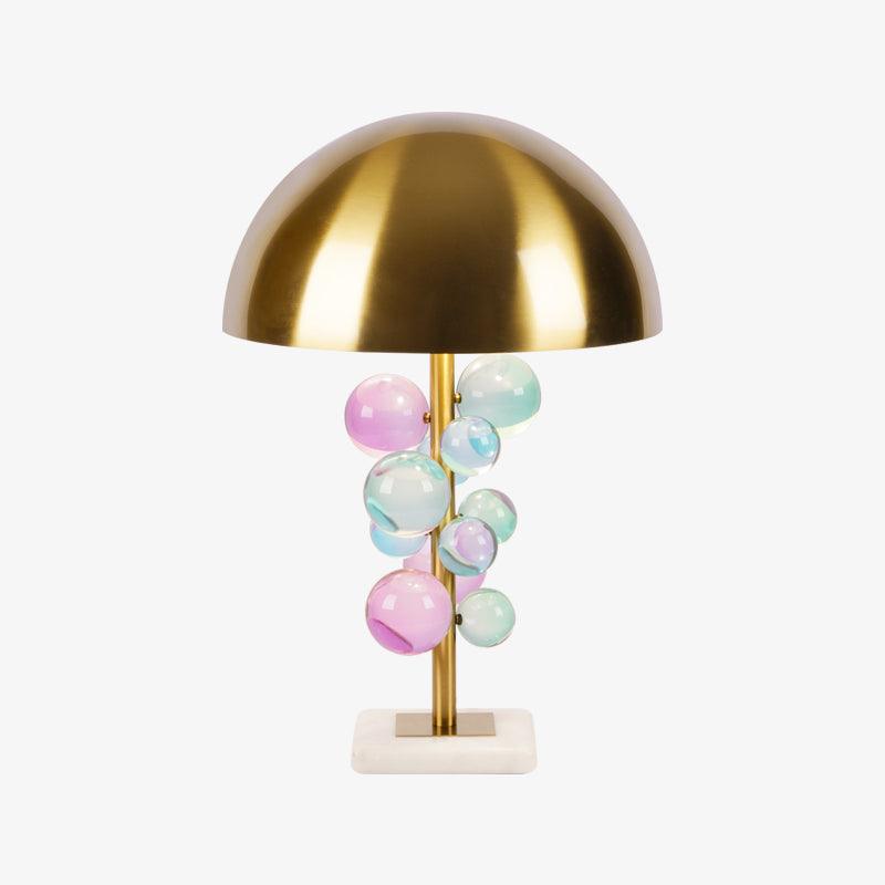 Globo Table Lamp | Copper & Marble | 32cm Diameter