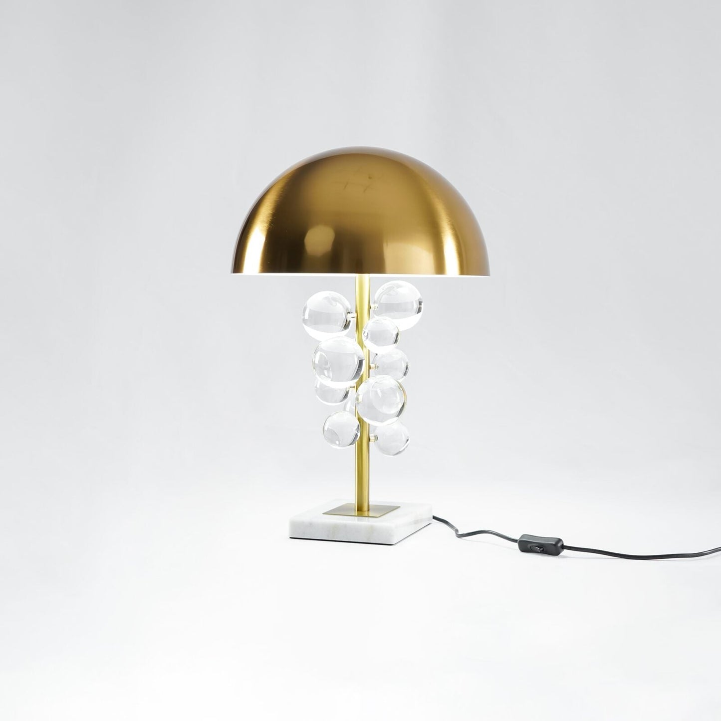 Globo Table Lamp | Copper & Marble | 32cm Diameter