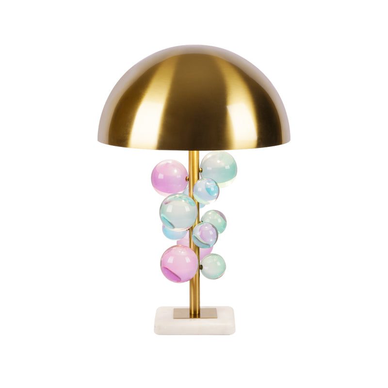 Globo Table Lamp | Copper & Marble | 32cm Diameter