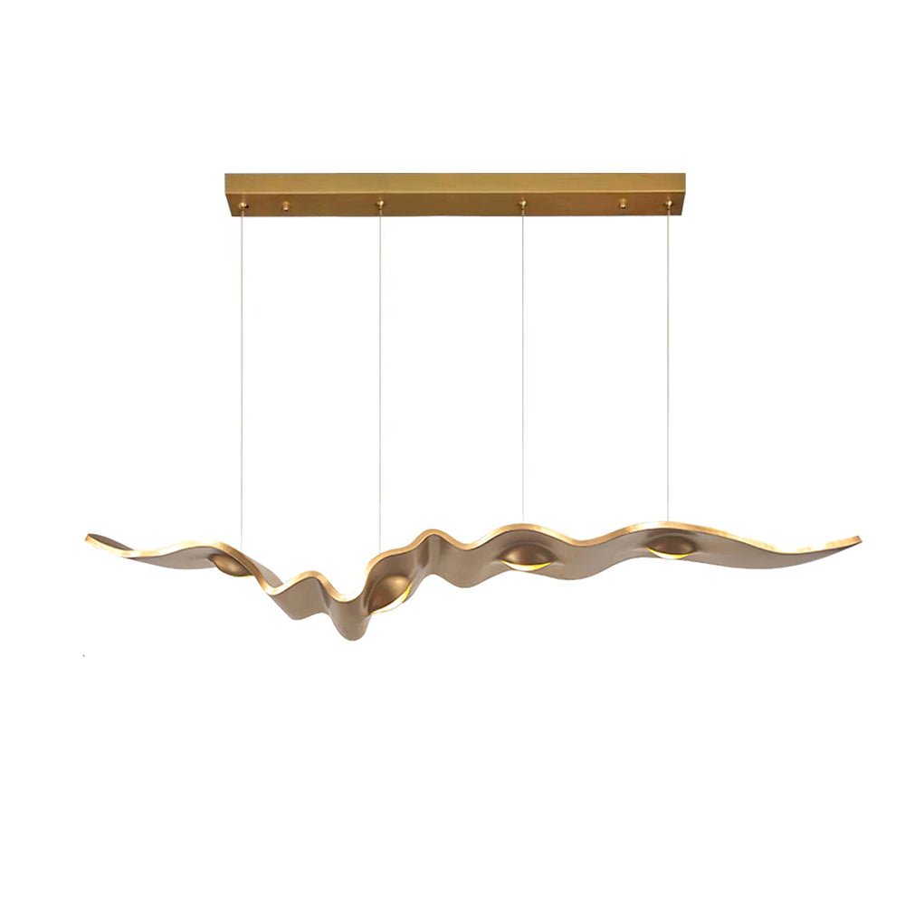 Gold Ribbon Chandelier | Aluminum | Multiple Sizes Available