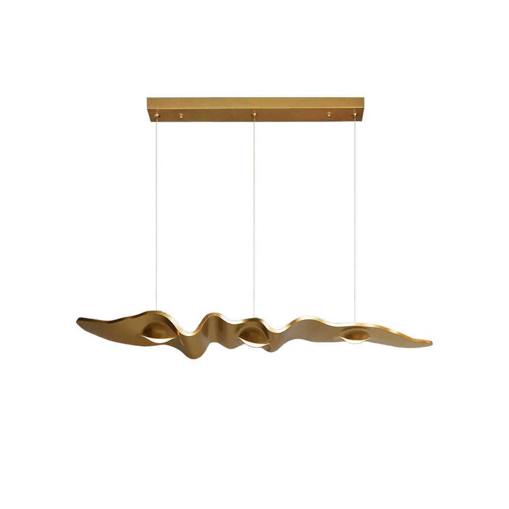 Gold Ribbon Chandelier | Aluminum | Multiple Sizes Available