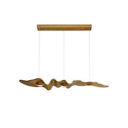 Gold Ribbon Chandelier | Aluminum | Multiple Sizes Available