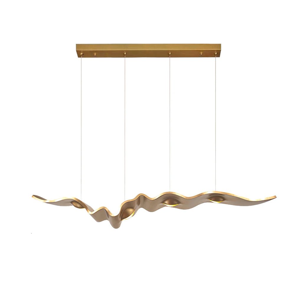 Gold Ribbon Chandelier | Aluminum | Multiple Sizes Available