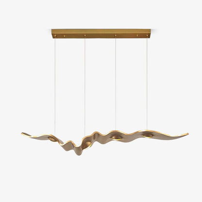 Gold Ribbon Chandelier | Aluminum | Multiple Sizes Available