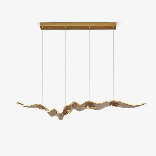 Gold Ribbon Chandelier | Aluminum | Multiple Sizes Available