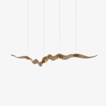 Gold Ribbon Chandelier | Aluminum | Multiple Sizes Available