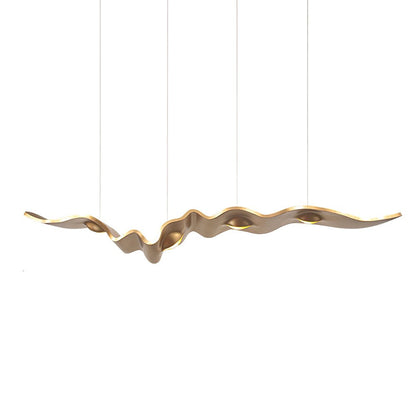 Gold Ribbon Chandelier | Aluminum | Multiple Sizes Available