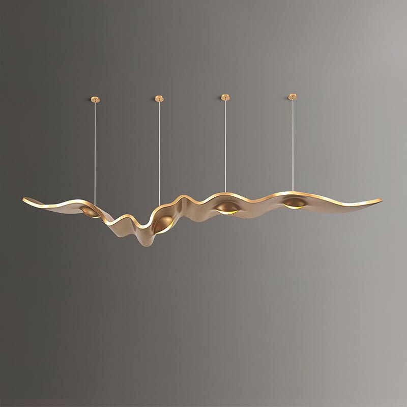 Gold Ribbon Chandelier | Aluminum | Multiple Sizes Available