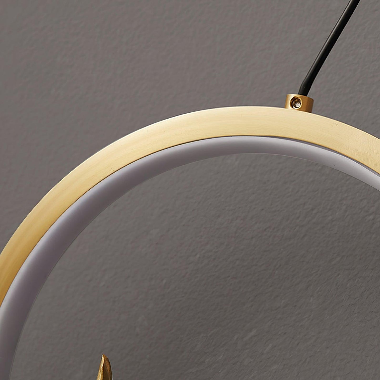 Golden Antler Wall Light | Metal & Brass | Brass Finish