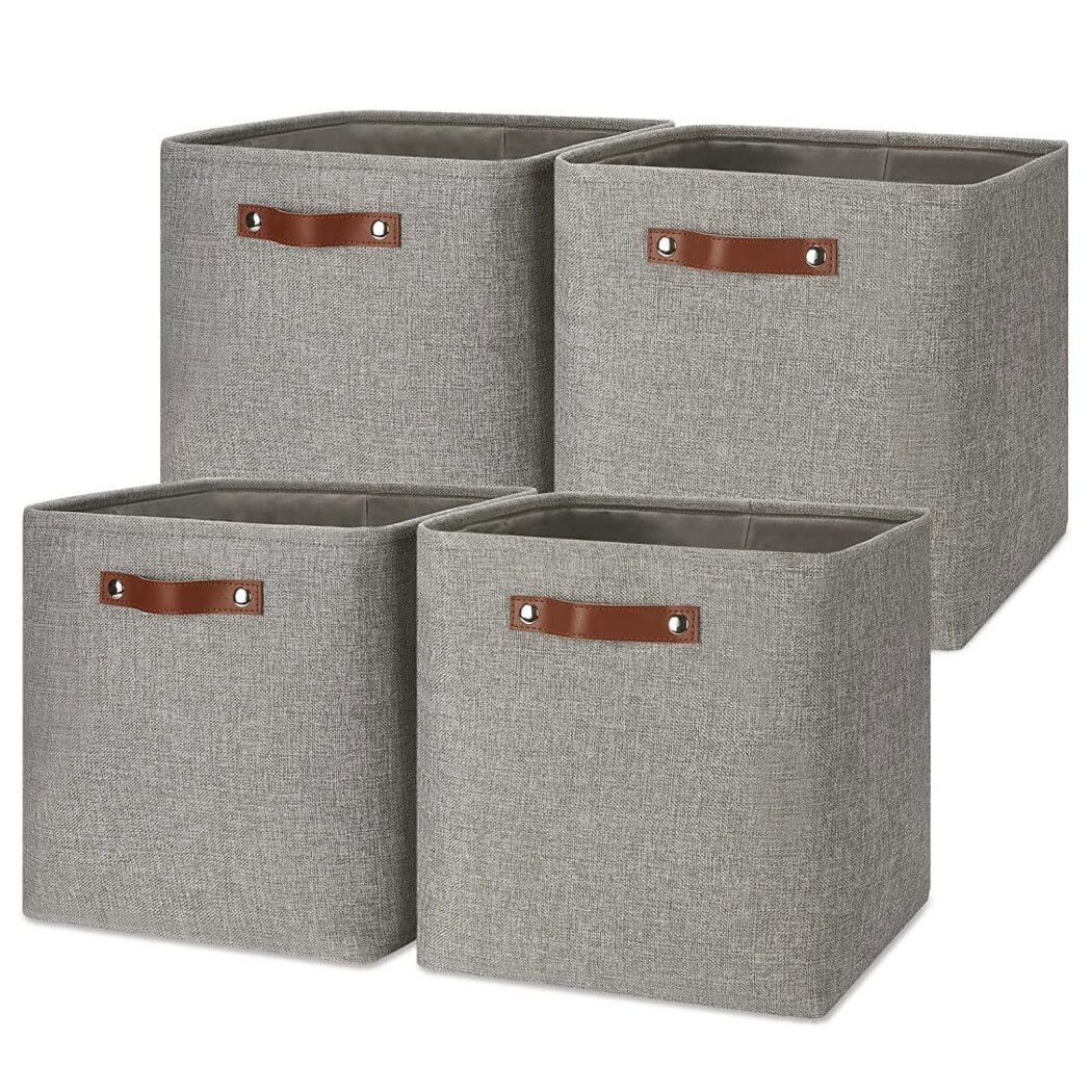 Fabric Storage Baskets | Set of 3 | 30cm Cube